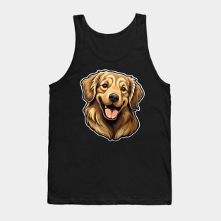 Cute Golden Retriever Dogs - Funny Golden Retriever Dog Tank Top